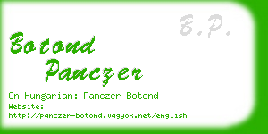 botond panczer business card